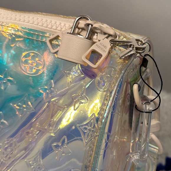 Louis VuittonxVirgil Abloh Monogram PVC Prism Iridescent Keepall Bandouliére 50 - Picture 6 of 6